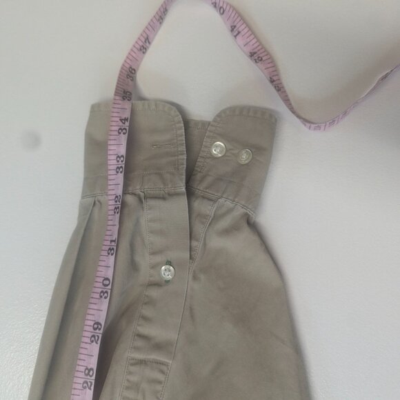 Tommy Hilfiger Size  16 1/2x34/35 Khaki Long Sleeved Button Down - Picture 6 of 16